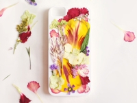 etsy Clare McGibbon Mobile Case with Pressed Flowers